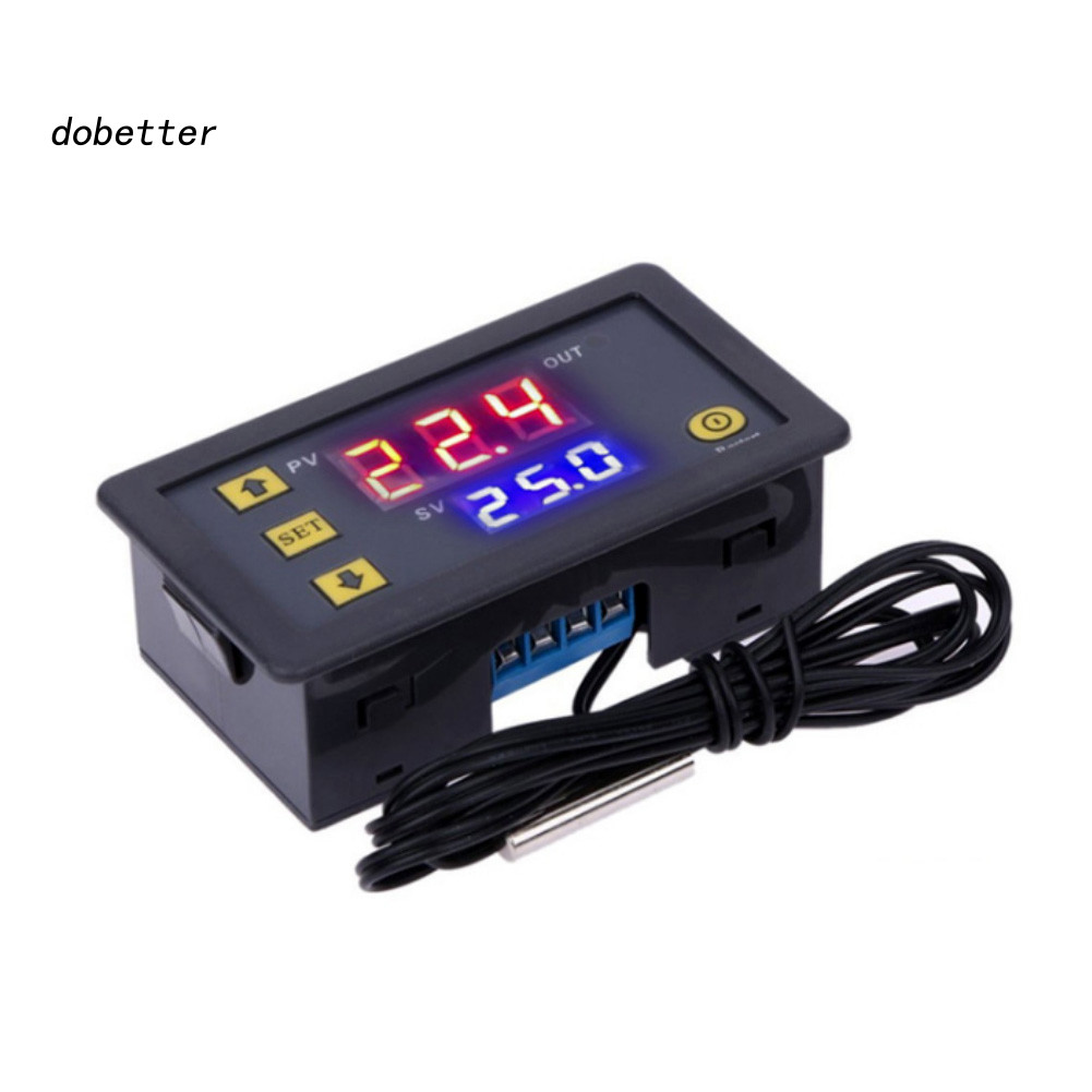 <Dobetter>W3230 DC 12V 20A LCD Digital Thermostat Temperature Alarm Controller Regulator