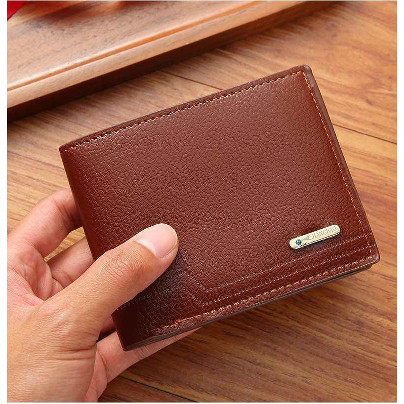 men wallet กระเป๋าสตางค์ผู้ชาย JIANGBAOใส่บัตรได้4ช่อง ใส่ธนบัตร2ช่อง SK168