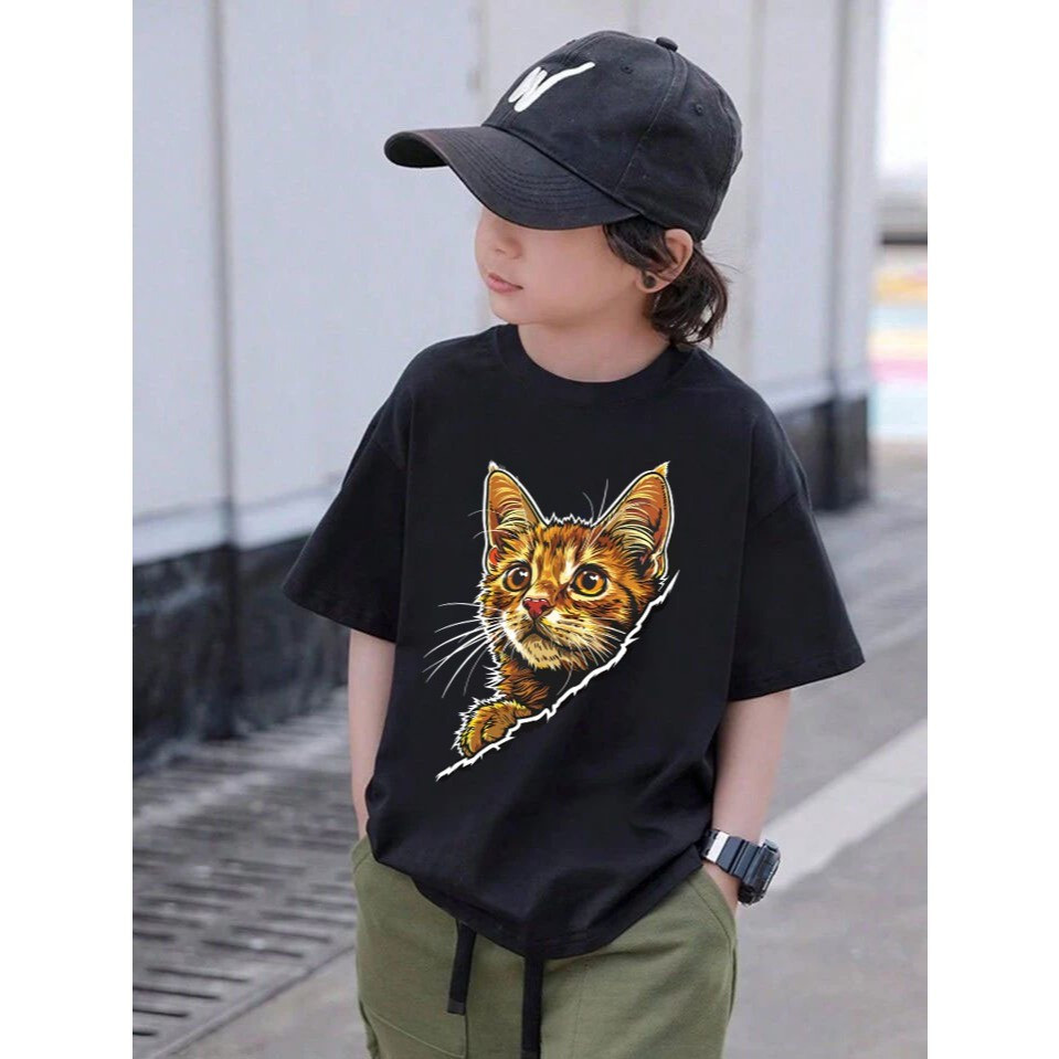 เสื้อยืดคอกลมเด็กผู้ชาย NELLY