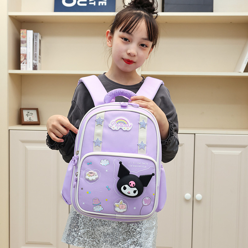 กระเป๋าเป้ Kuromi และ Melody สไตล์นักเรียนสำหรับเด็กผู้หญิง พร้อมลาย Cinnamoroll และ Pochacco ราคา ถูกที่สุด ดีลบีเคเค แกลเลอรีภาพที่ 7