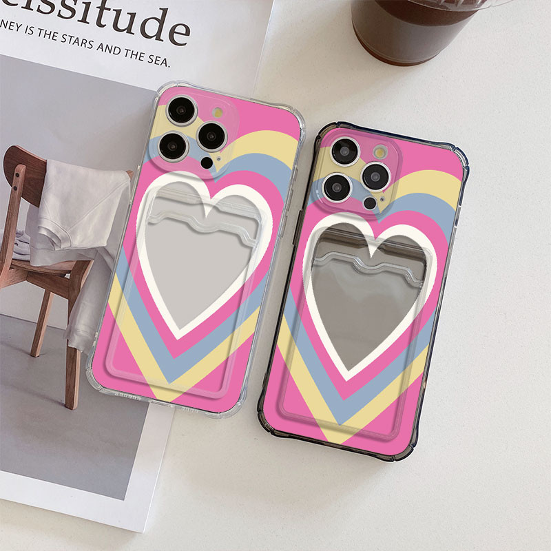 ช่องใส่การ์ด Softcase Love Circle สําหรับ Realme หมายเหตุ 60 60x 50 GT 6T 6 Neo6 SE Neo2 C67 C65 C63