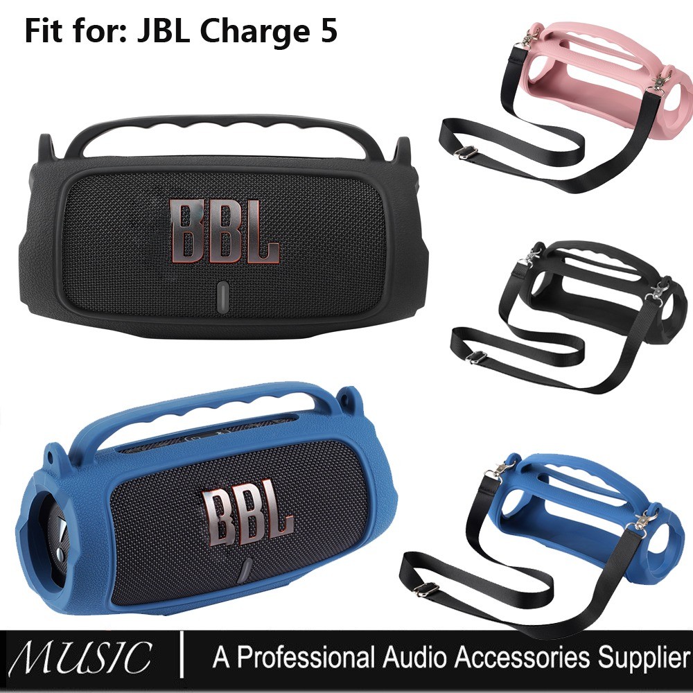 เคสซิลิโคนสําหรับลําโพงบลูทูธแบบพกพา JBL Charge 5,ที่วางผิวป้องกันสําหรับอุปกรณ์เสริมลําโพง JBL Charge 5 (รุ่น NOT Fit Wi-Fi)