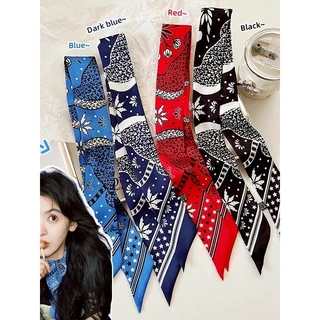 kitty.vogue พร้อมส่ง ผ้าพันคอ คอสี่เหลี่ยม ขนาดเล็ก ผ้าพันคอ ผ้าเช็ดหน้า ลายโบฮีเมี่ยนผ้านิ่ม สีสดใส-VO-45
