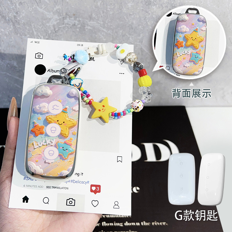 ที่ใส่กุญแจรีโมทรถยนต์ Geely Galaxy Ex5  EX5Pro  พวงกุญแจรถ. กระเป๋าใส่กุญแจรถ