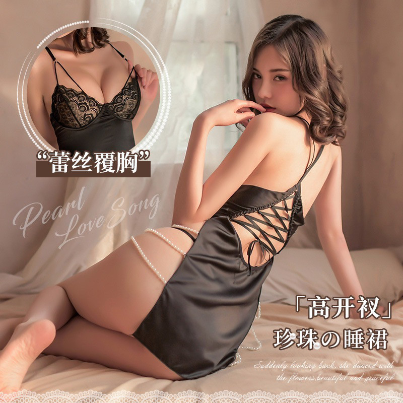 [Sex Day] ชุดนอนไม่ได้นอน ชุดนอนเซ็กซี่  ชุดเดรสสายฝอ DD5388 (IF)🎗งานป้ายแท้ เกรดพรีเมี่ยม