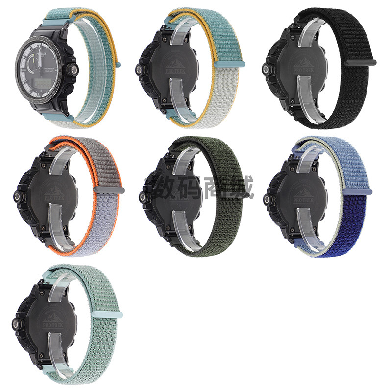 ทดแทน Casio PRW-6800 6900 PRW-3400 PRW-50 60 70 73X สายไนลอน