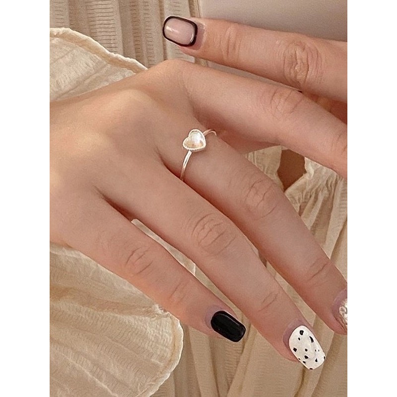 ꒰ แหวน Heart Aura ring หัวใจ เงินแท้ - Burwoodstore