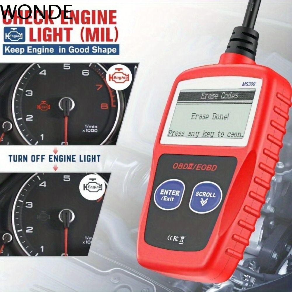 เครื่องมือวินิจฉัยความผิดพลาดรถอ่านและลบรหัส OBD2 สแกนวินิจฉัยเครื่องยนต์ เครื่องอ่านรหัสสากลอย่างมีประสิทธิภาพ