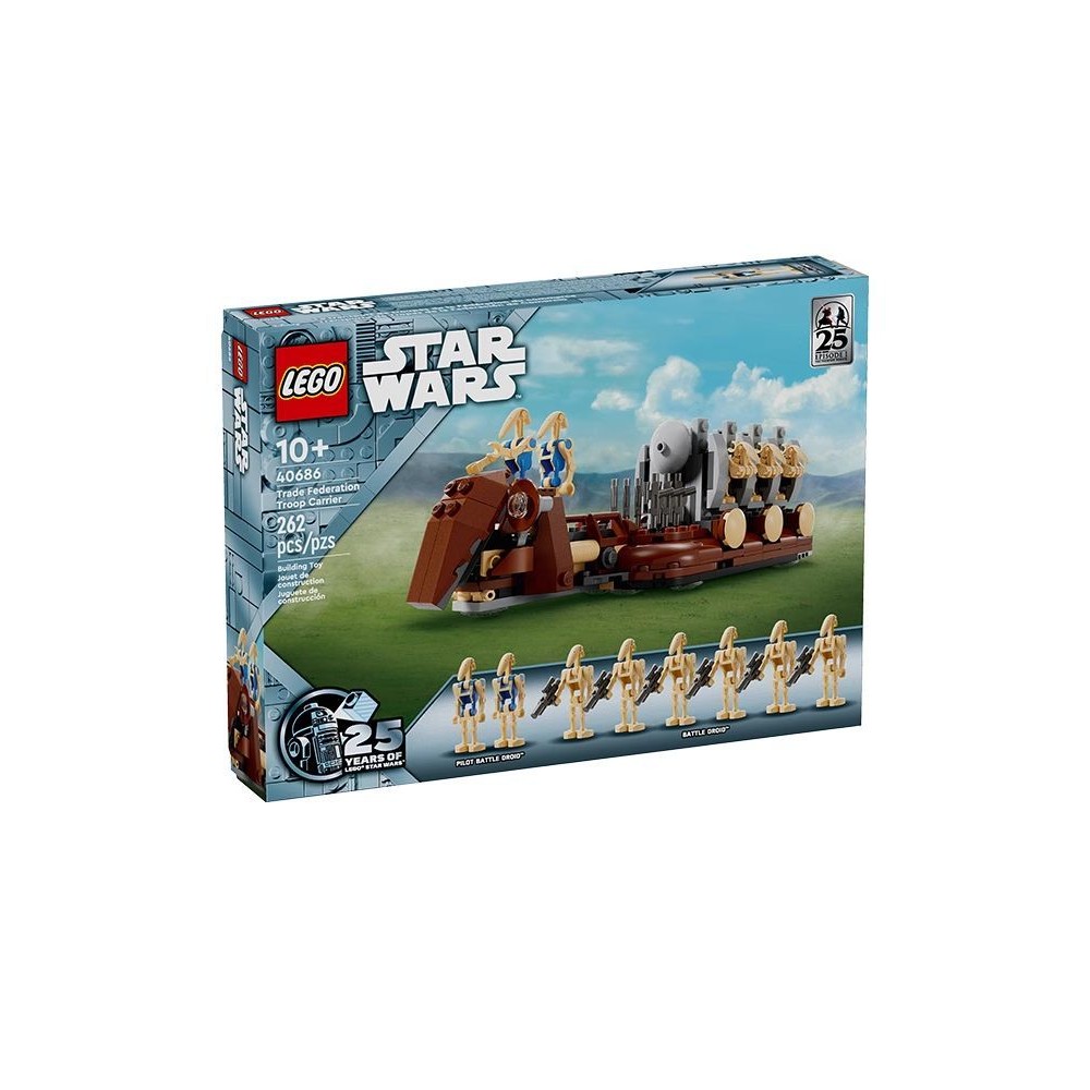ของเล่น [รับประกันของแท้] LEGO LEGO 40686 Star Wars Series Trading League Transporter Building Block