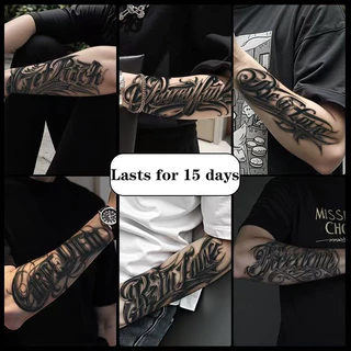 【COCO Magic tattoo】สติ๊กเกอร์รอยสัก ขนาด 24x9.8 ซม. ติดทนนาน 15 วัน ป้องกันน้ำได้ดี สำหรับรอยสักชั่วคราวและกึ่งถาวร