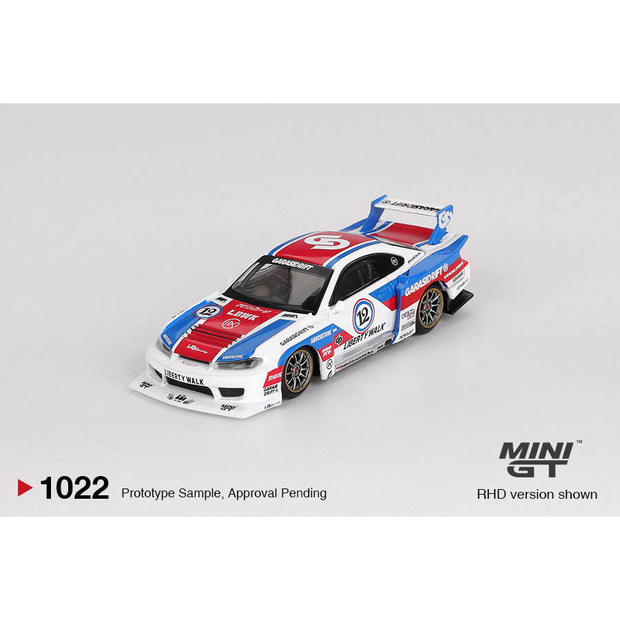 Mini GT 1:64 Nissan LB S15 SILVIA GARASIDRIFT LBWK 1022 โมเดลรถ
