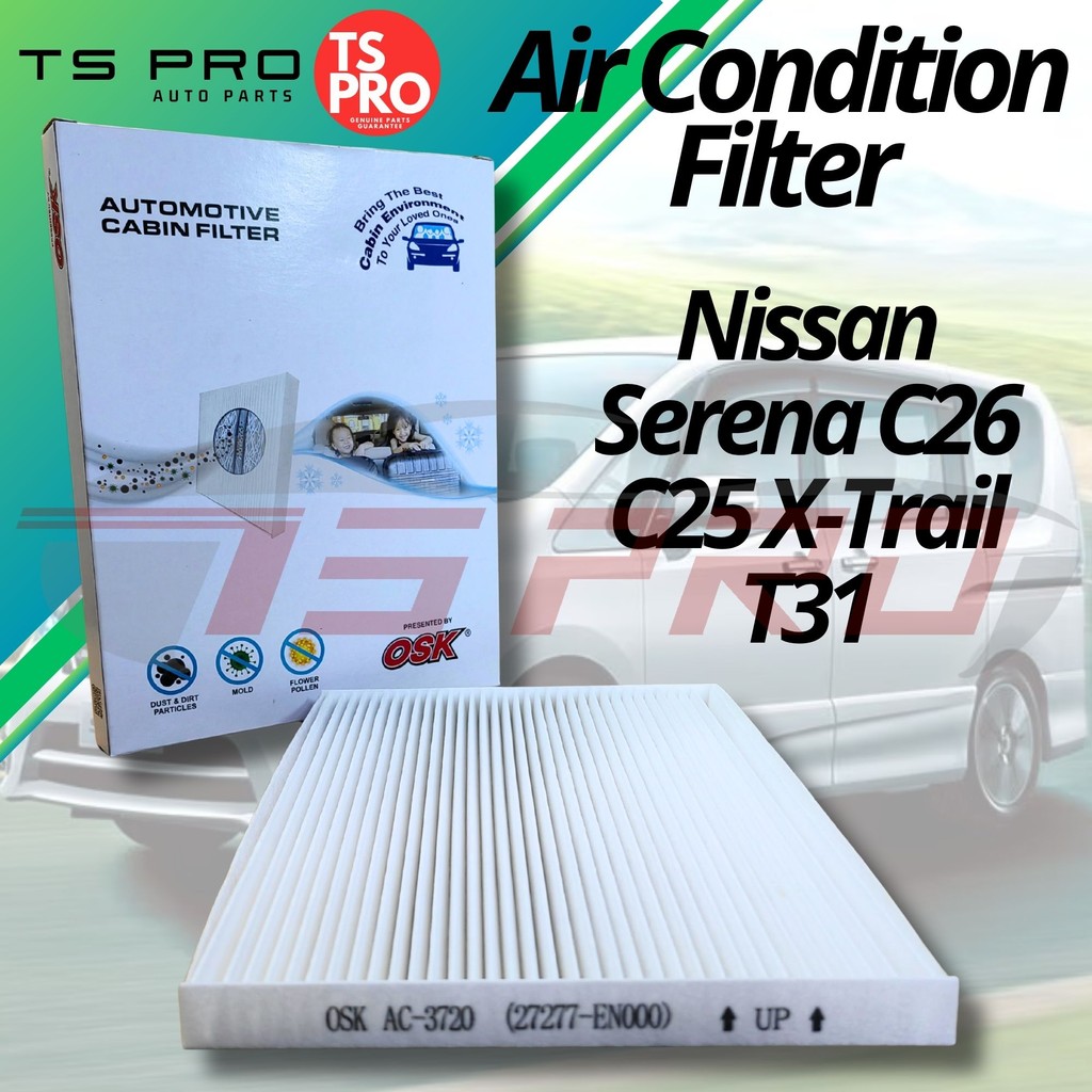 Nissan Serena C26 C25 X-Trail T31 OSK เครื่องปรับอากาศกรอง Penapis Penghawa Dingin AC-3720