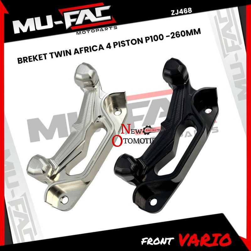 Twin Africa Caliper Bracket 4 ลูกสูบ P100 Beat Vario Scoppy Disc 260MM ZJ468 คุณภาพดีที่สุด