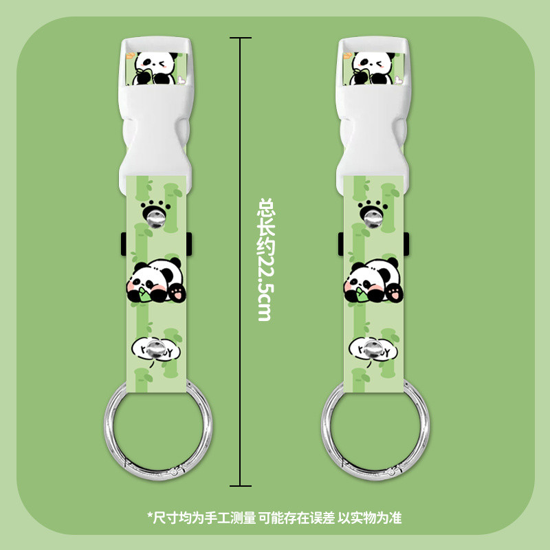 [ใหม่] การ์ตูน คุโรมิ กระเป๋าเดินทางสายตะขอภายนอกเดินทางแบบพกพาความปลอดภัยแก้ไขสายรัดกระเป๋าเป้สะพายหลังสายรัดหัวเข็มขัดภายนอก - รูปที่ 6