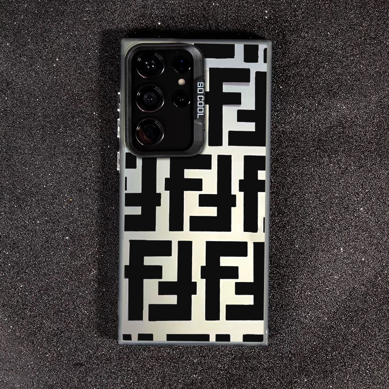 อินเทรนด์ Dual F Letter Samsung เคสโทรศัพท์เหมาะสําหรับ A24 A25 A05 A13 S22 S23 S24 S25 ULTRA S23ULT