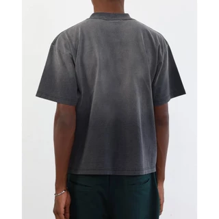 Hiptrack™ ซันเฟด ครอป - เสื้อยืดทรงโอเวอร์ไซส์ ชายสั้น สีเฟด
