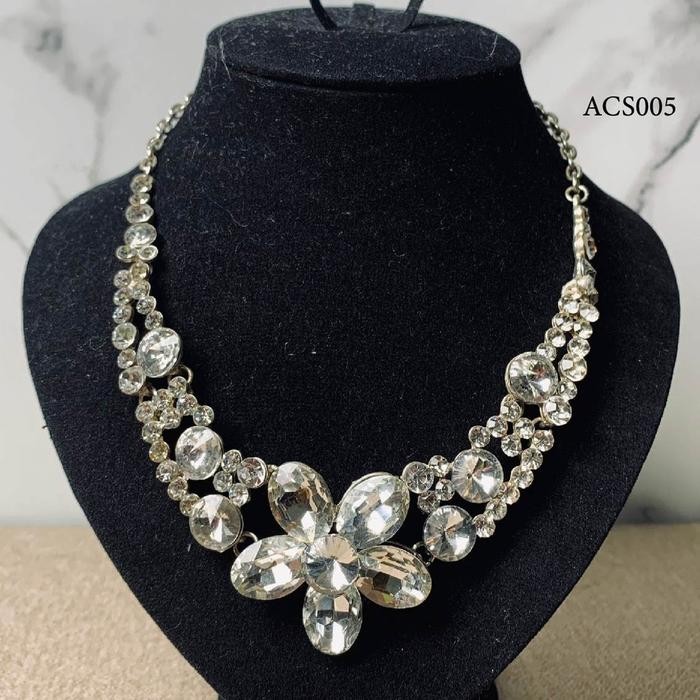 Super Modern Tiara Silver สร้อยคอผู้หญิงตกแต่ง ACS005