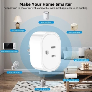 GOOJODOQ Wifi ปลั๊กอัจฉริยะพร้อมซ็อกเก็ตควบคุม APP Adaptor US Wireless Outlet Power Charger Converter