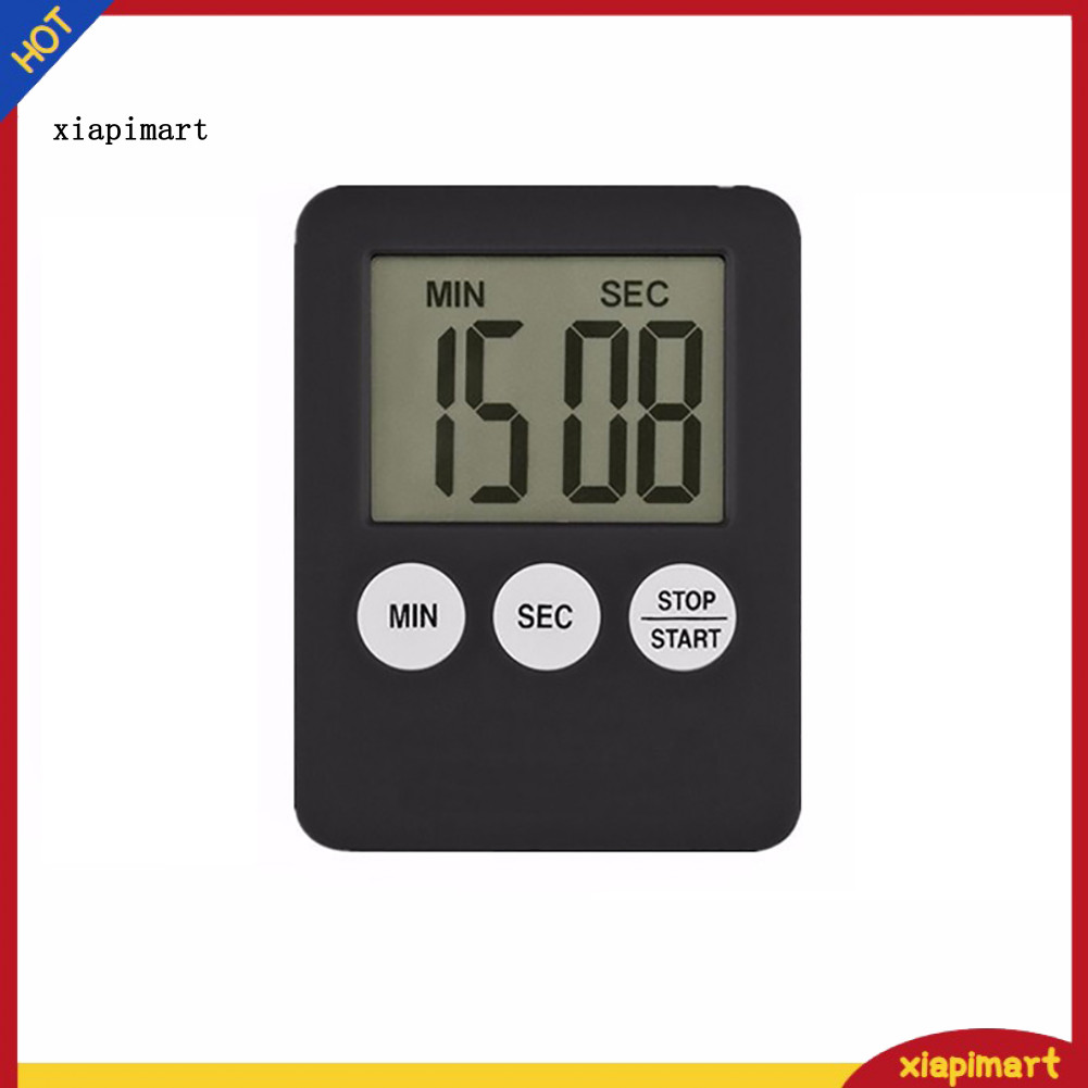 {xiapimart} Magnetic Square LCD Digital Timer Kitchen Cooking Countdown Alarm Clock Tools