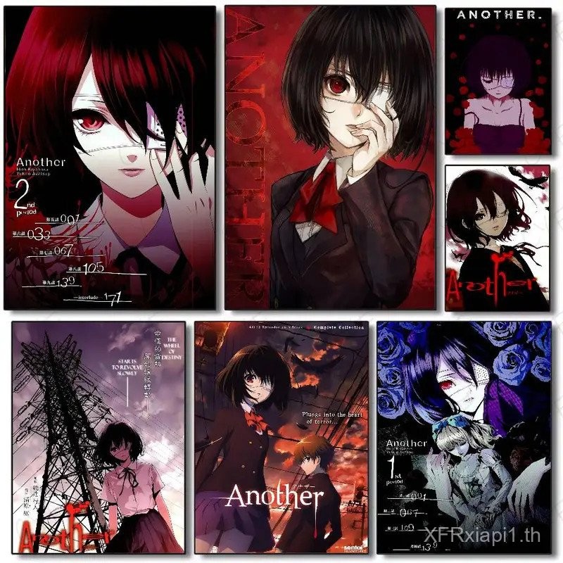 อะนิเมะ "A-Another M-Misaki Mei" โปสเตอร์พิมพ์ตกแต่งบ้าน,ไม่มีกรอบผ้าใบจิตรกรรมของขวัญ NBXZ