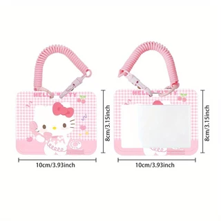 SANRIO ชุดการ์ดซานริโอข้าวการ์ดน้ําบัตรรถบัสHello Kittyนักเรียนสไลด์ผู้ถือบัตรบัตรอาหารรถบัส รหัส ฝาครอบป้องกันบัตรเข้าค