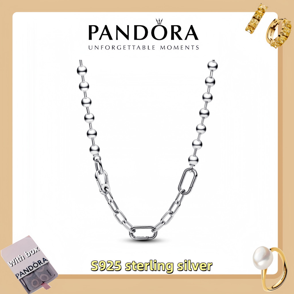 สร้อยคอมีลูกปัด Pandora ME สไตล์ S925 เงินสเตอร์ลิง พร้อมกล่องบรรจุ 392799CE00