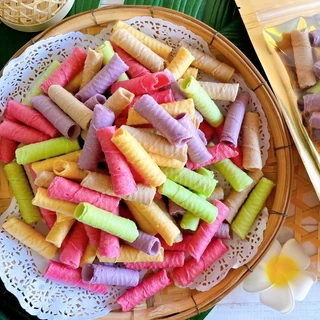 กินเพลิน✨🌈 ทองม้วนแฟนซี ทองม้วนกะทิ ขนมทองม้วนแฟนซี ขนมทองม้วนกะทิ ขนมทองม้วนรสแฟนซี ตราแม่มาลี