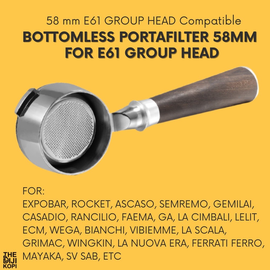 BOTTOMLESS PORTAFILTER NAKED PORTAFILTER E61 58MM