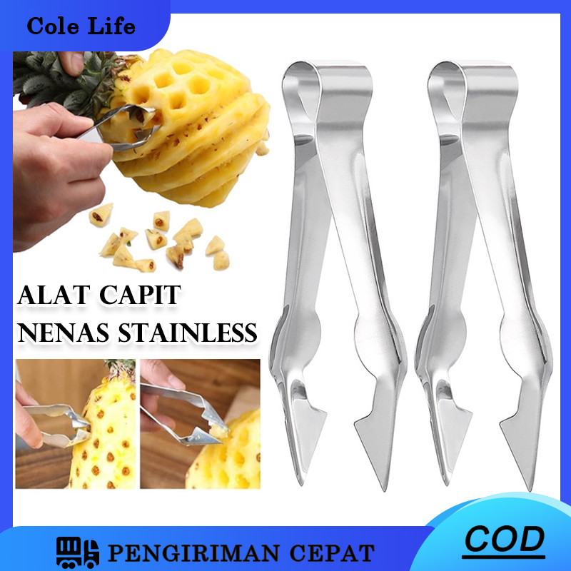 MATA สแตนเลส Pineapple Eye Peeler/Threaded Pineapple Peeler/Cane Pineapple Peeler มีด