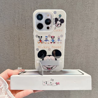 💖Bov💖-เคสไอโฟน เข้ากันได้กับ iPhone 17Promax เคสไอโฟน 16ProMax 15 iPhone 13 11 XS XR 7P ขายึดกระจก-HLMSCY490