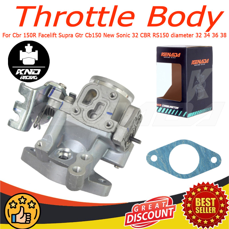KENADA Racing Throttle Body TB INLET INTAKE Sonic Cbr 150R Facelift Supra Gtr Cb150 Sonic 32 CBR RS1