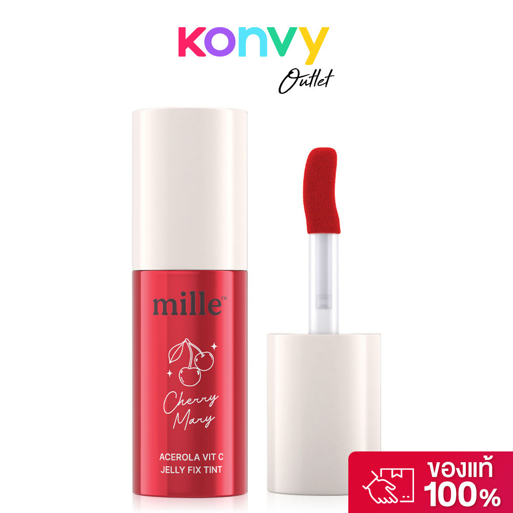 Mille Acerola Vit C Jelly Fix Tint 5g มิลเล่ ลิปทินท์เจลลี่.