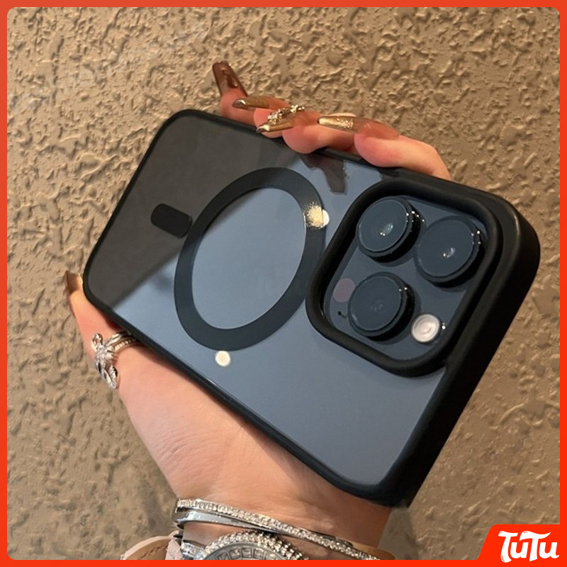 TuTu แม่เหล็ก เคสใสกันกระแทก For lPhone 11 13 15 14 12 16 Pro MAX 8 7 Plus XR X XS 16 Plus 15 Plus 1