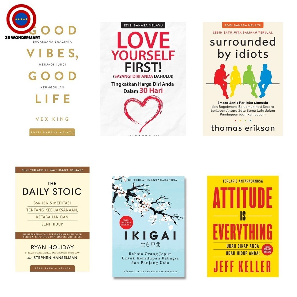 Self Healing Book Self Love Book Self Help Book หนังสือสร้างแรงบันดาลใจ - Edisi Bahasa