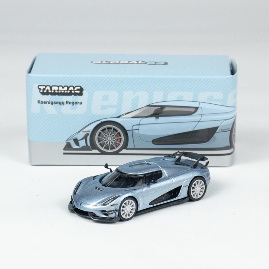 现货 TW 1:64 Koenigsegg Regera Light Blue Metallic 合金车模