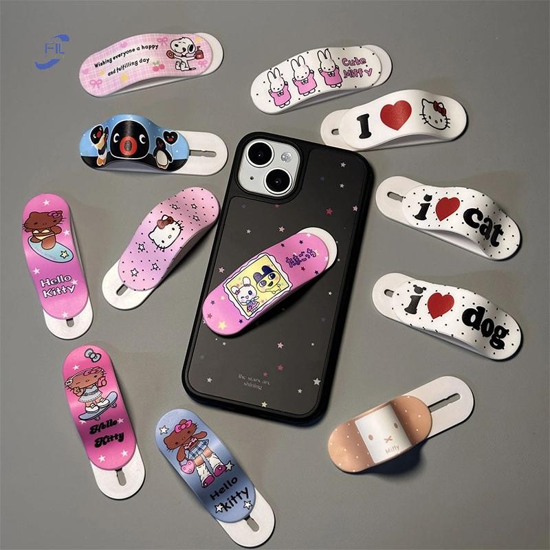 FIL น่ารักการ์ตูน Sanrio Hello Kitty Y2K ส่วนบุคคล Band-aid ที่วางโทรศัพท์มือถือเหมาะสําหรับโทรศัพท์มือถือและเคสโทรศัพท์มือถือ OP