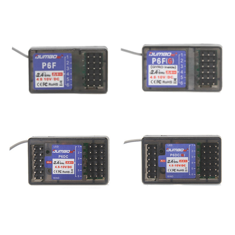 P6F P6FG P6DC P6DCG Gyroscope Receiver 2.4 GHZ RC รถเครื่องบินปีกคงที่ Drone เรือ
