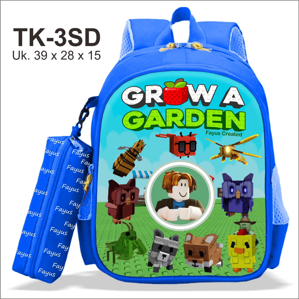 VIRAL GROW A GARDEN GAMES ROBLOX กระเป๋าเป้โรงเรียนสําหรับโรงเรียนอนุบาล - 3D ล่าสุด