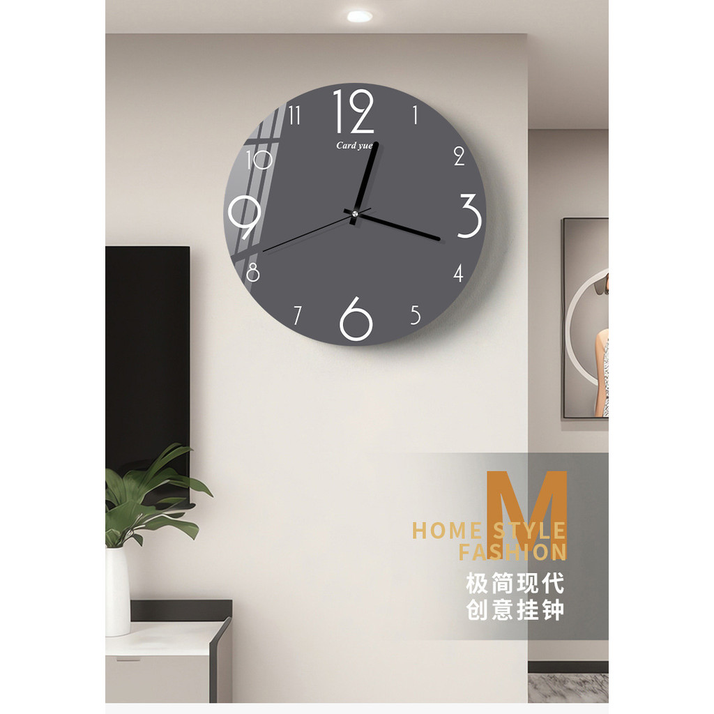 2025 สไตล์ใหม่นาฬิกานาฬิกาแขวนห้องนั่งเล่นในครัวเรือนแฟชั่นแสงหรูหราทันสมัยเรียบง่ายนาฬิกาศิลปะนาฬิกาแขวนผนังการเจาะ-ฟรี - รูปที่ 7