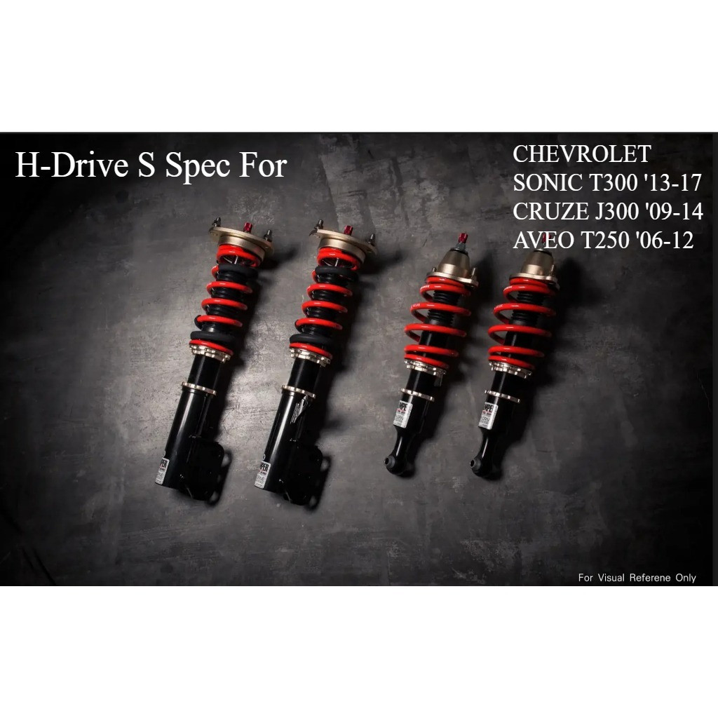 โช้คอัพ โช๊ค โชค H-DRIVE S SPEC For Chevrolet AVEO T250 SONIC T300 CRUZE J300 Shock Up ปรับ 30 ระดับ