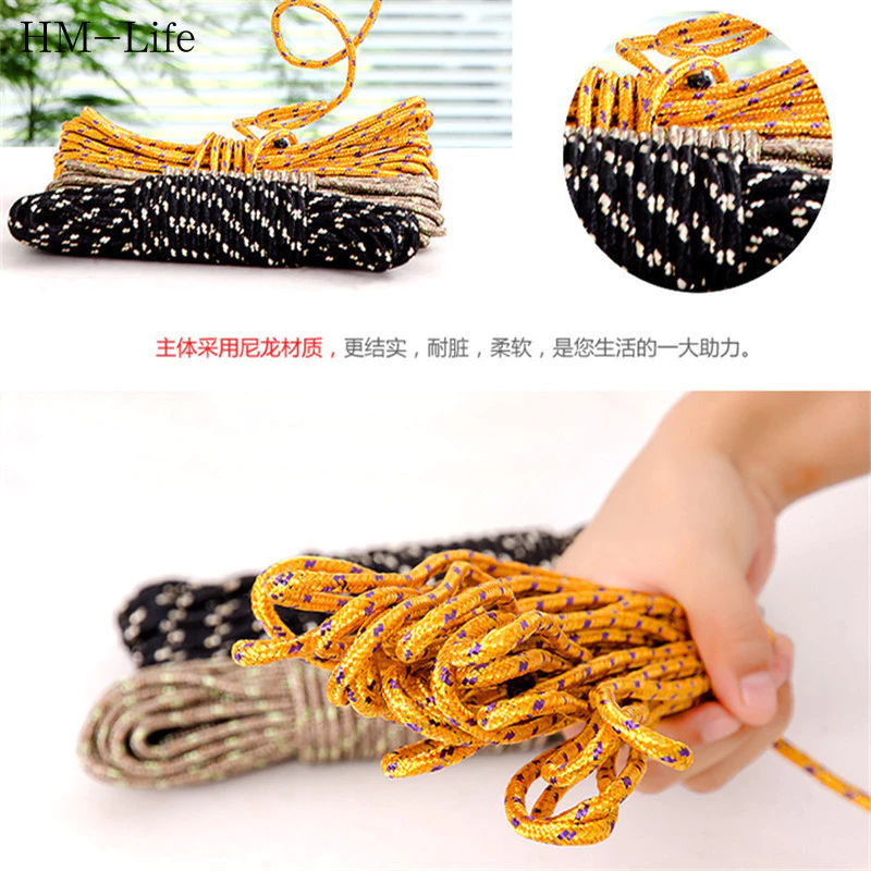 ราวตากผ้าเชือกคล้อง 10 เมตร สำหรับเดินป่าตั้งแคมป์ G2728 thumbnail 9