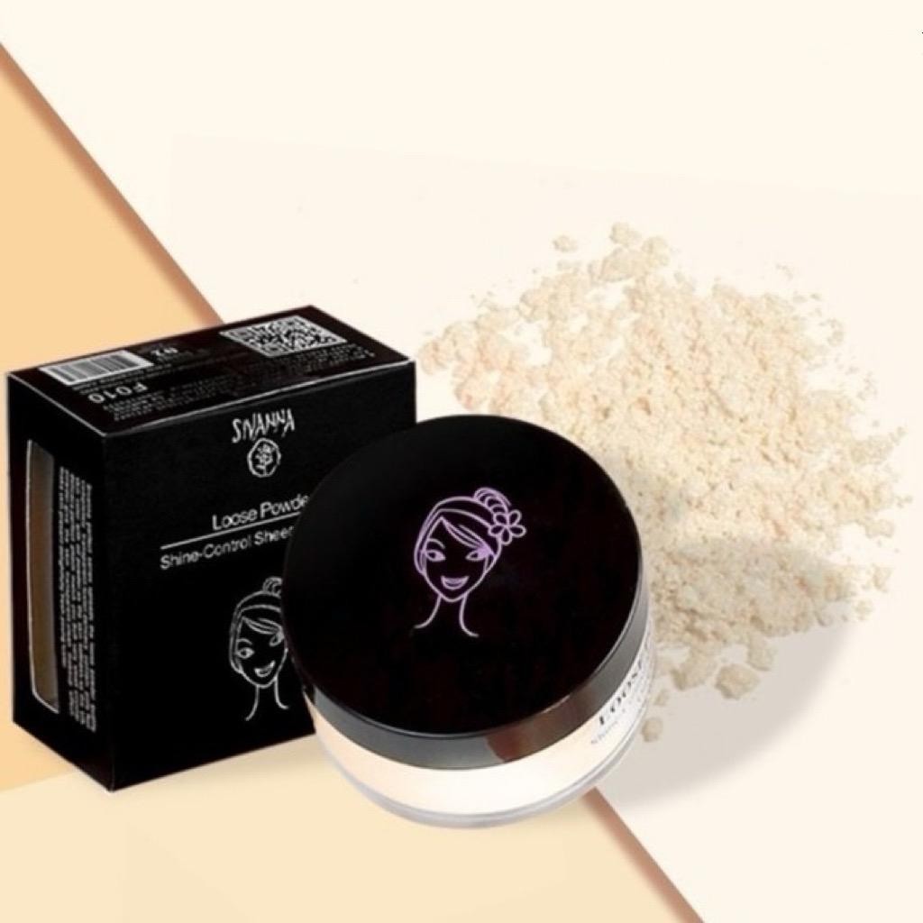 F010 แป้งฝุ่น Sivanna Loose Powder Shine-Control Long Wear ใบหน้า