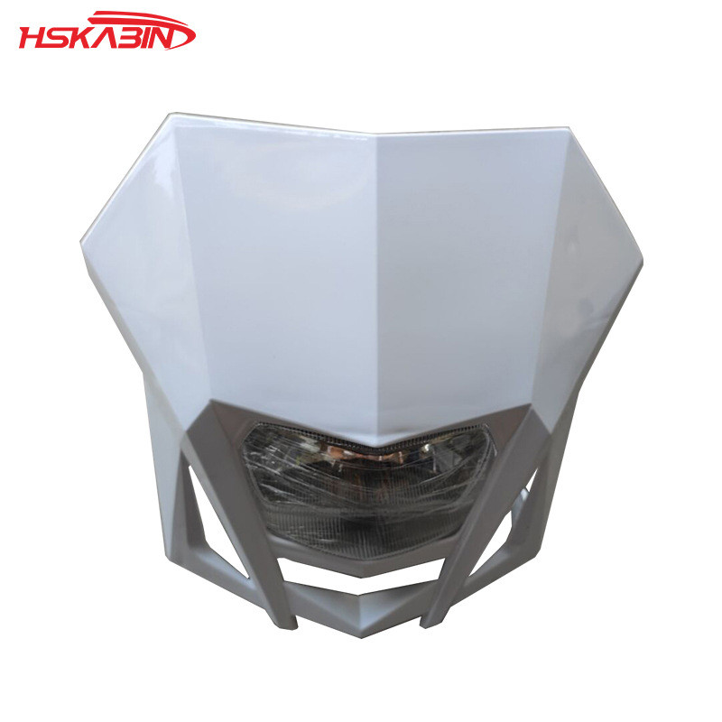 รถจักรยานยนต์ออฟโรด Ben CRF450 Tenbei Hai Ghost Face Zhenglin KT230 ชุดไฟหน้าไฟหน้า Ghost Face Hood
