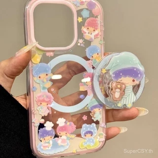 เคสโทรศัพท์ เหมาะสําหรับ iPhone 7 8 X XS XR XSMAX 11 12 13 14 15 16 17 Pro max Plus Air หมุน Gemini แม่เหล็กกันกระแทกกันกระแทกกันกระแทกเคสรวมทุกอย่าง WZRR