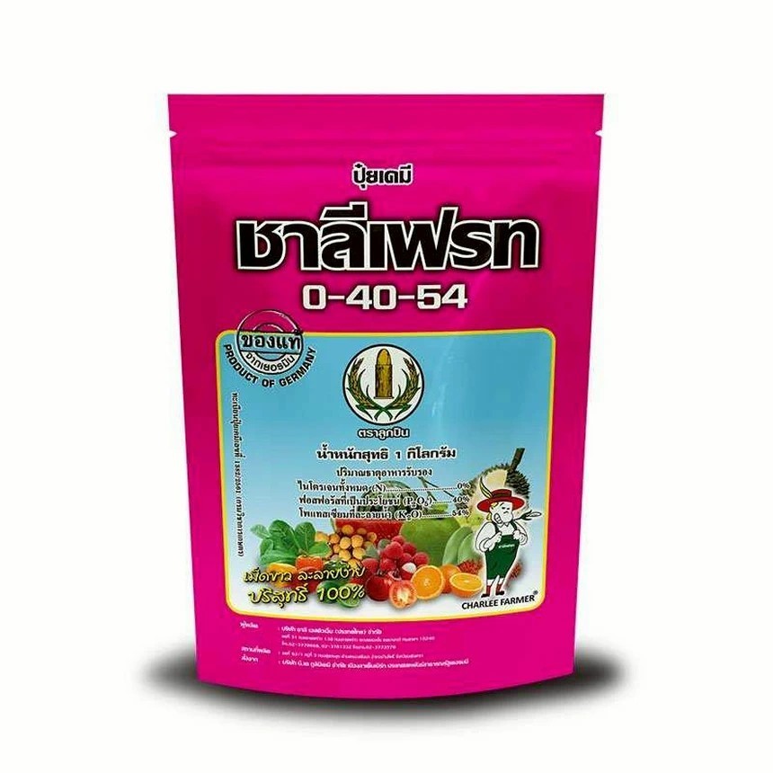 [ชาลีเฟรท] 0-40-54 ปุ๋ยเกล็ด กดยอด กระตุ้นดอก เพิ่มรสชาติ บรรจุ 1 กิโลกรัม