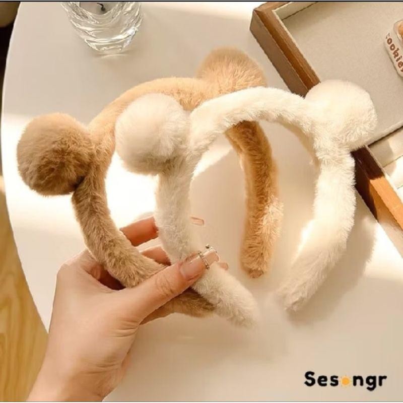 POM POM HEADSET FINE FUR HEADSET
