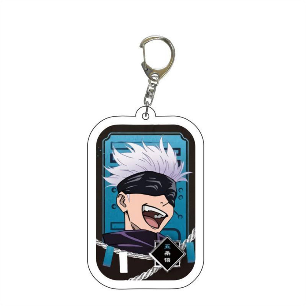 อะนิเมะ Jujutsu Kaisen รูปพวงกุญแจอะคริลิค Cartton Itadori Yji ตัวเลขพวงกุญแจ Kawaii กระเป๋าจี้อุปกรณ์เสริมคอสเพลย์แฟนของขวัญ ราคา ถูกที่สุด ดีลบีเคเค แกลเลอรีภาพที่ 5