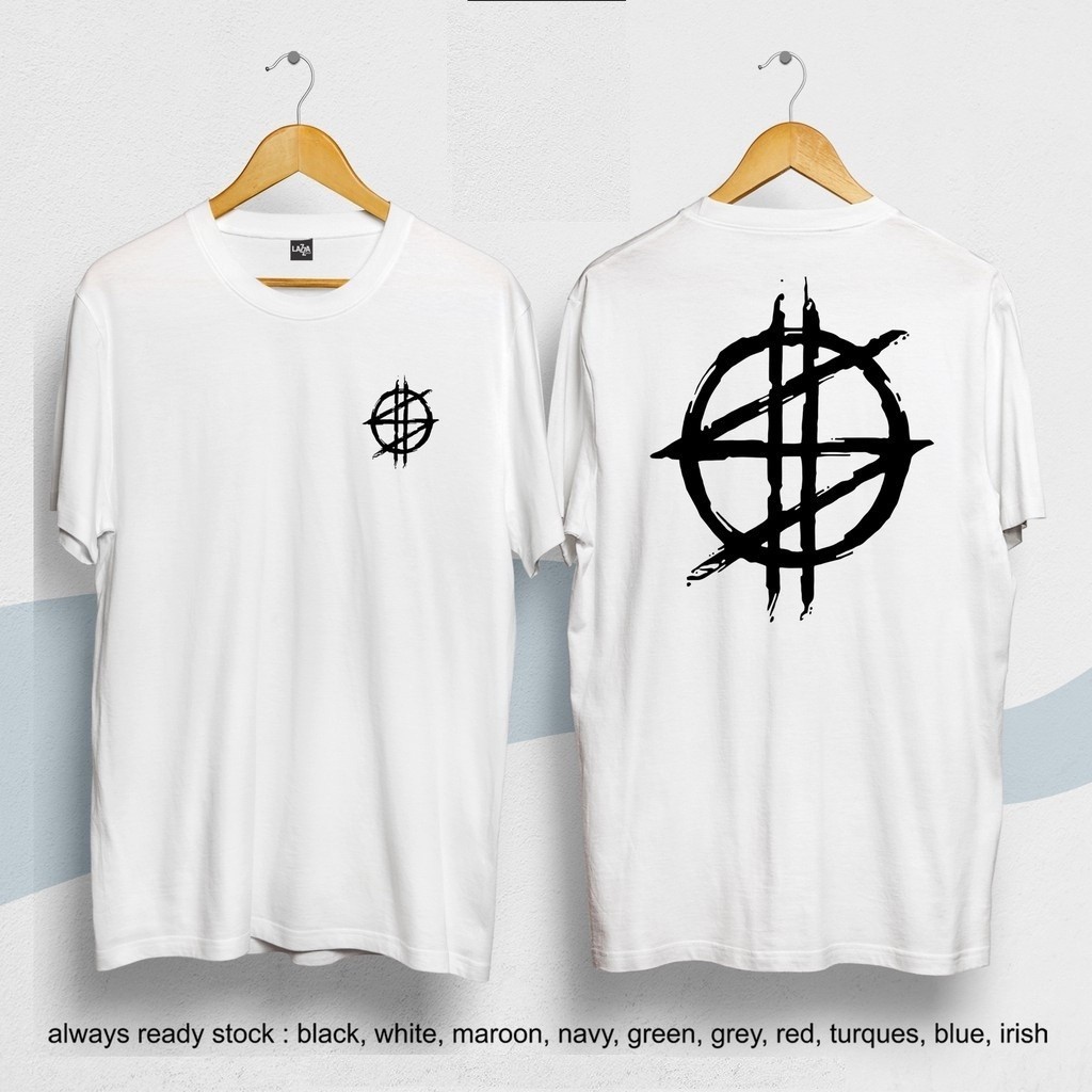 Synyster Gates โลโก้ Avenged Sevenfold เสื้อยืดผ้าฝ้าย Baju Lelaki & Perempuan เสื้อยืด Unisex