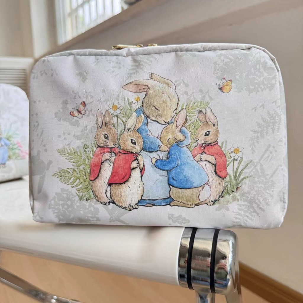 กระเป๋าเครื่องสําอางพิมพ์ลายคลัทช์ Peter Rabbit ใหม่กันน้ํา 7121