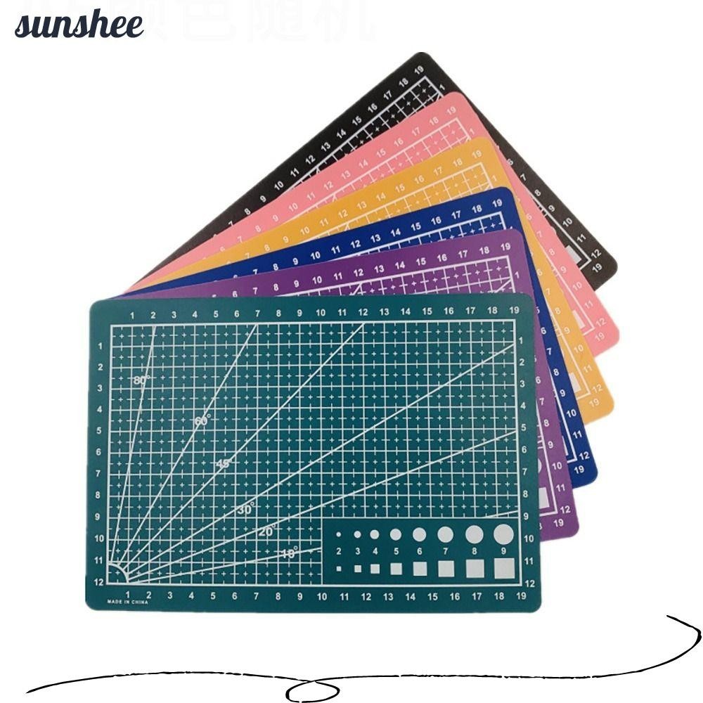 Sunshee แผ่นรองตัด, เย็บ Patchwork A3 A4 A5 เขียง, แกะสลักสองด้าน PVC หนังหัตถกรรมเครื่องมือ Workbench Pad Home DIY